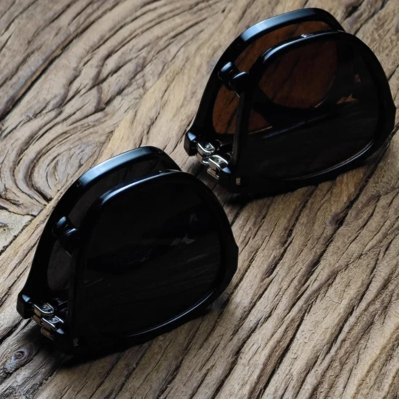 

Lightweight retro folding polarized glasses for outdoor men's and women's sunglasses, driving a motorcycle