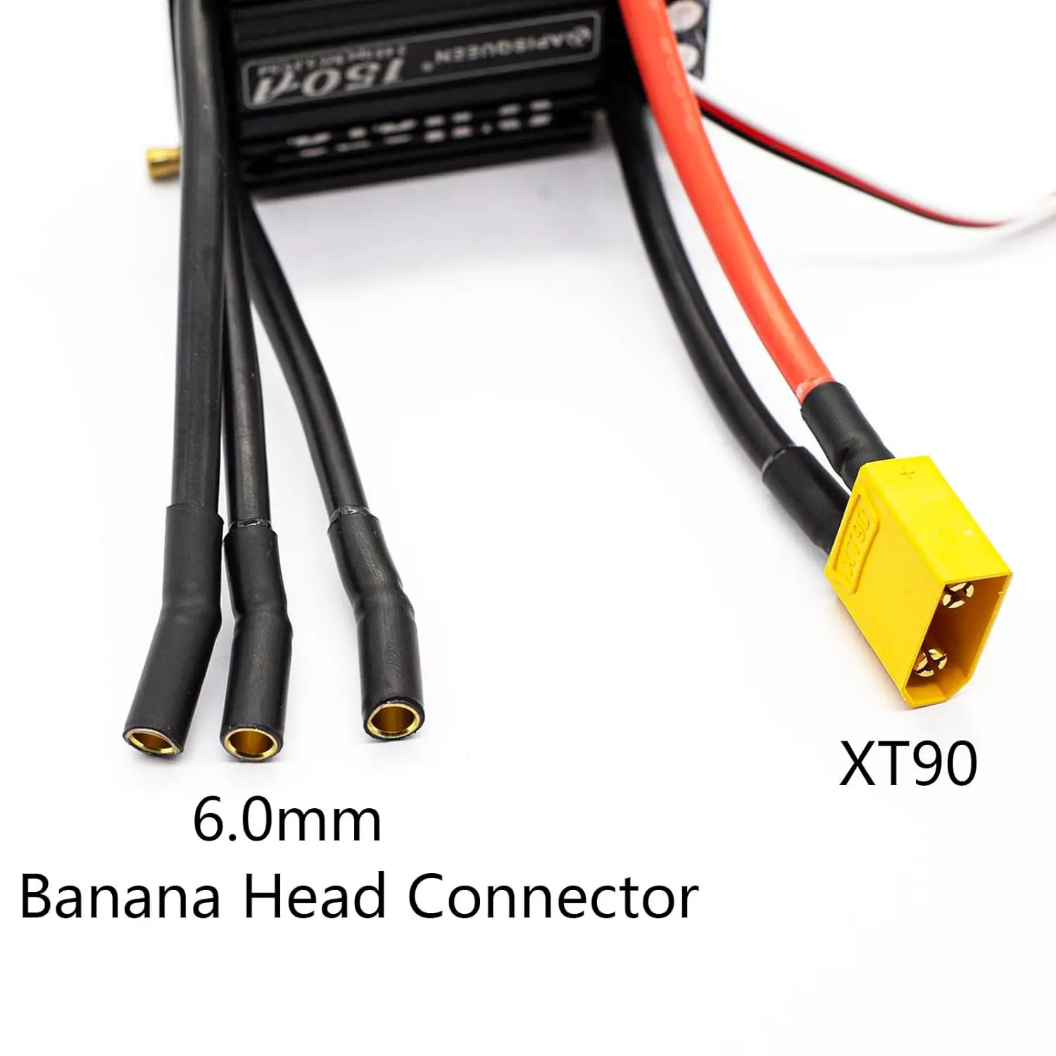O'Hara 150A 2-6S LiPo ESC Waterproof Brushless Electronic Speed Controller with BEC and XT90 6.0mm Plug for RC Boats Model Ship