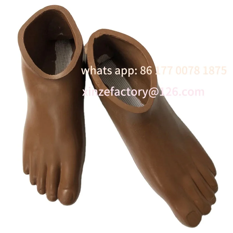 Customizable High Quality Brown Prosthetic Parts Artificial Limb Prosthetic Foot Cover for Carbon Fiber Feet