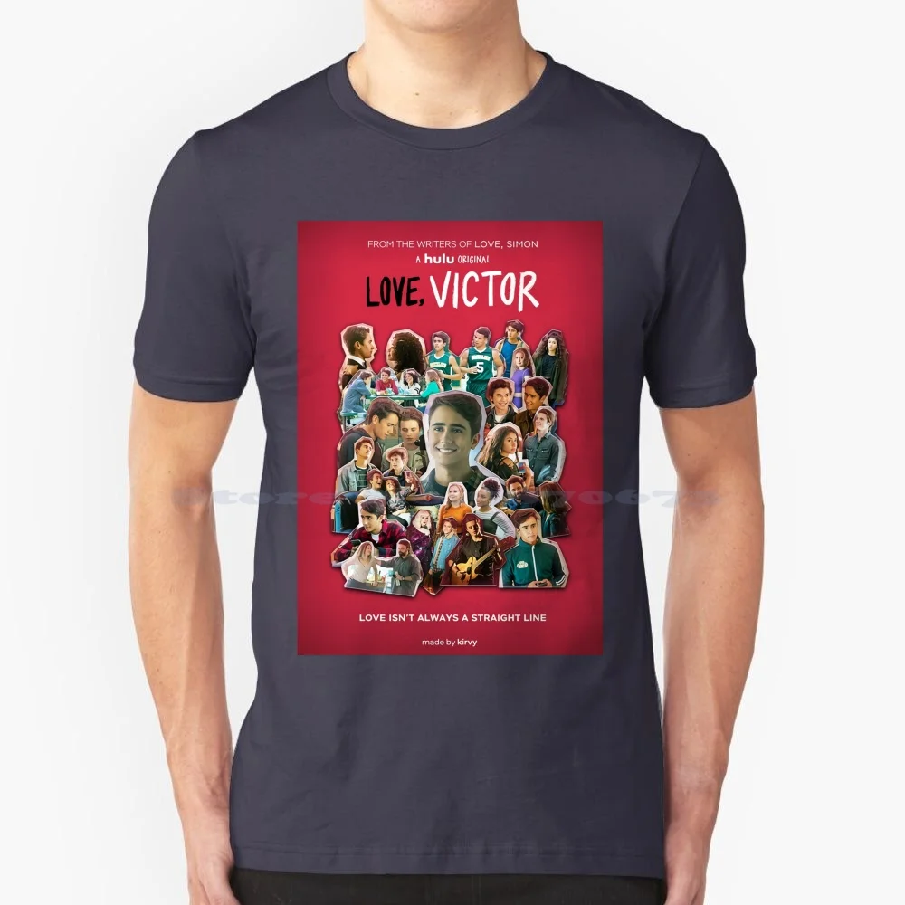 Love , Victor Collage T Shirt 100% Cotton Tee Love Simon Hulu Series Tv Series Alternative Love Victor Show Victor Salazar Mia