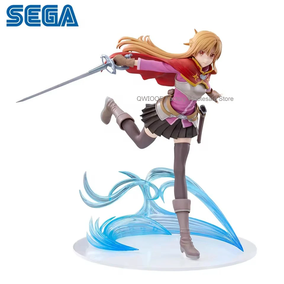 Original Genuine SEGA Sword Art Online Alicization 21cm Asuna Yuuki PVC Action Figure Collection Cool Model Decor Toys Kids Gift