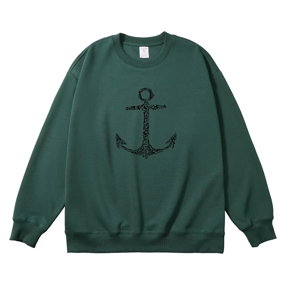 Oversized Women Pullover Vikings Anchor Graphic Woman Tops Female Sweatshirt Round Neck Long Sleeve Autumn Thick Clothes