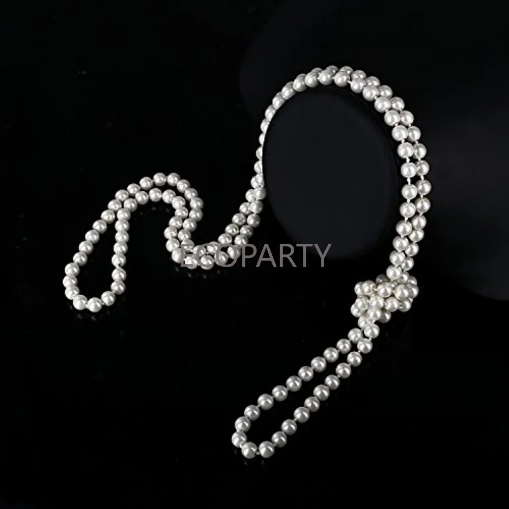 disfraz 1920s Great Gatsby Women's Retro Feather Hair With Earrings Necklace Smoke Rod Gloves Accessories Set Clothing Flappe view 5
