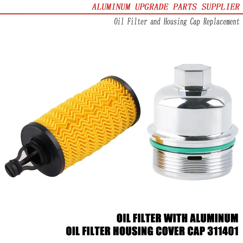 

311401 Tapa Carcasa Filtro Aceite Aluminio Mejorada Compatible con Motores Maserati Ghibli y Quattroporte Levante V6