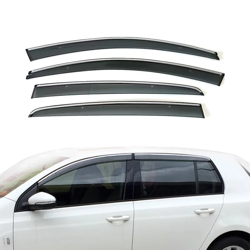 

Подходит для Volkswagen Golf 6, защита от атмосферных воздействий 10-14 Golf 6, окно автомобиля, дождь, бровь, дождевик, литье под давлением, дождевик