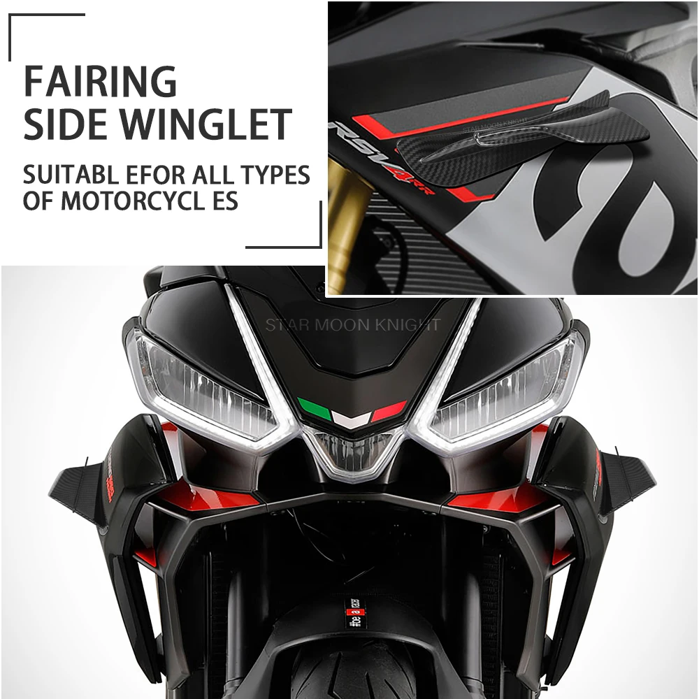 Motorcycle Winglet Aerodynamic Wing Kit Spoiler For Aprilia RSV4 X Tuono V4 660 Factory RS660 RS50 RS125 RS250