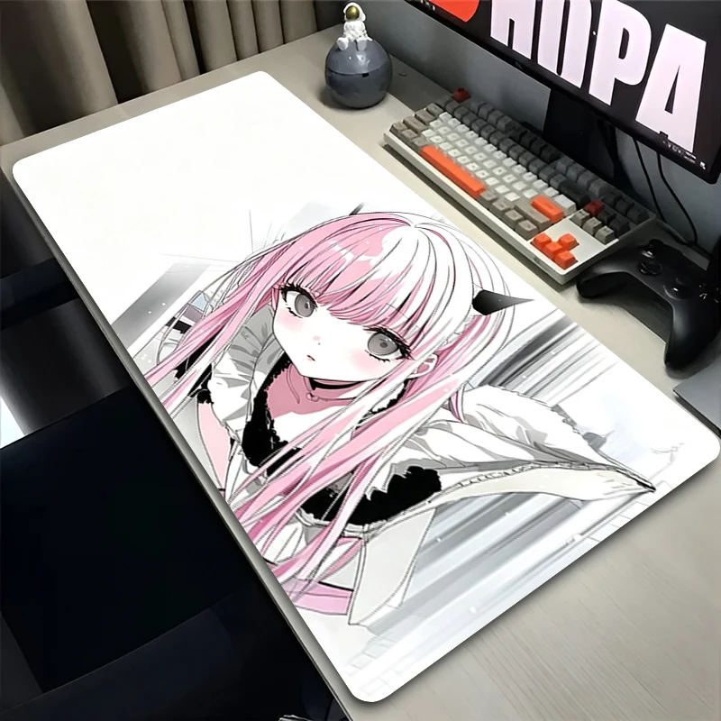 Pink Mouse Pad Gamer MouseMat Computer Keyboard Pad kawaii Anime Desk Mat Laptop Gaming Accessories Large Mousepad Office Carpet