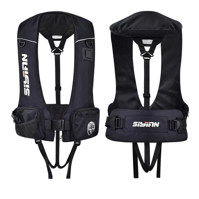 

Adult Fishing Life Jacket Large Buoyancy Rock Luya Fishing Vest with Big Pocket Boat Vest Professional Sea Fishing Float Suit