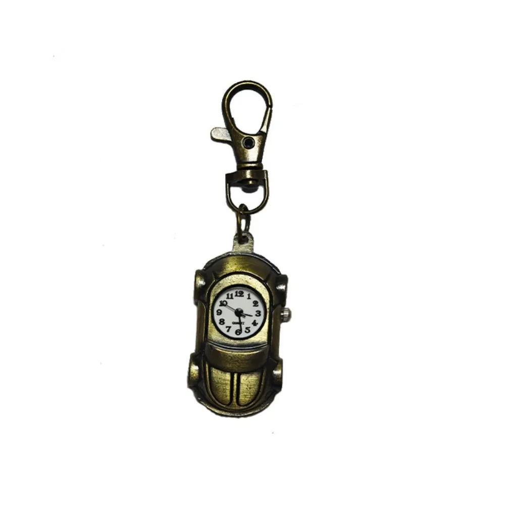 

Key Holder Vintage Design Pocket Watch Quartz Movement Retro Creative Quartz Watch Lightweight Durable Key Ring Bag Pendant