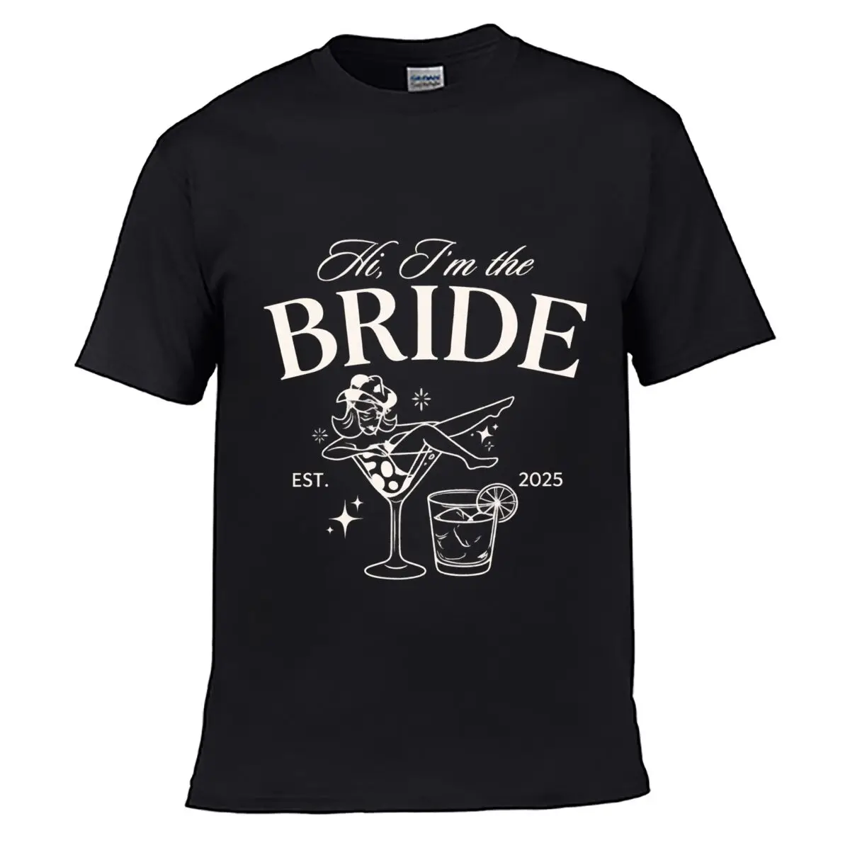 The Finale Bride Est 2025 Bachelorette Cocktail Celebration Street Loose Simple Tee