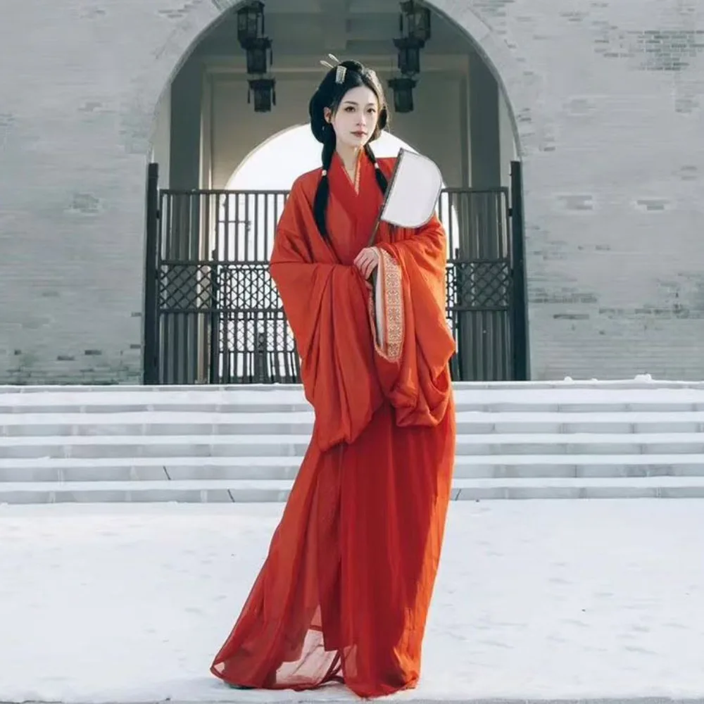 

Женский костюм Ханьфу для косплея в стиле династии Вань, прямой крой, традиционный, для весенне-осенних танцев, придворный стиль, старинный костюм 2025