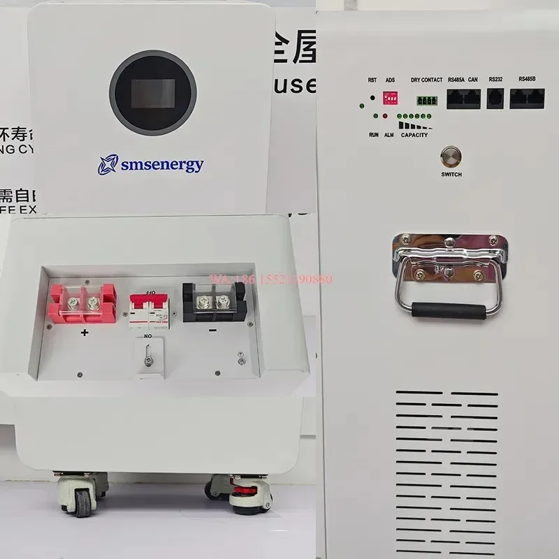 wmwmnu for SMSEnergy Complete 16kWh Lithium Ion Solar Battery Storage System with MPPT Controller Solar Panels Inverter