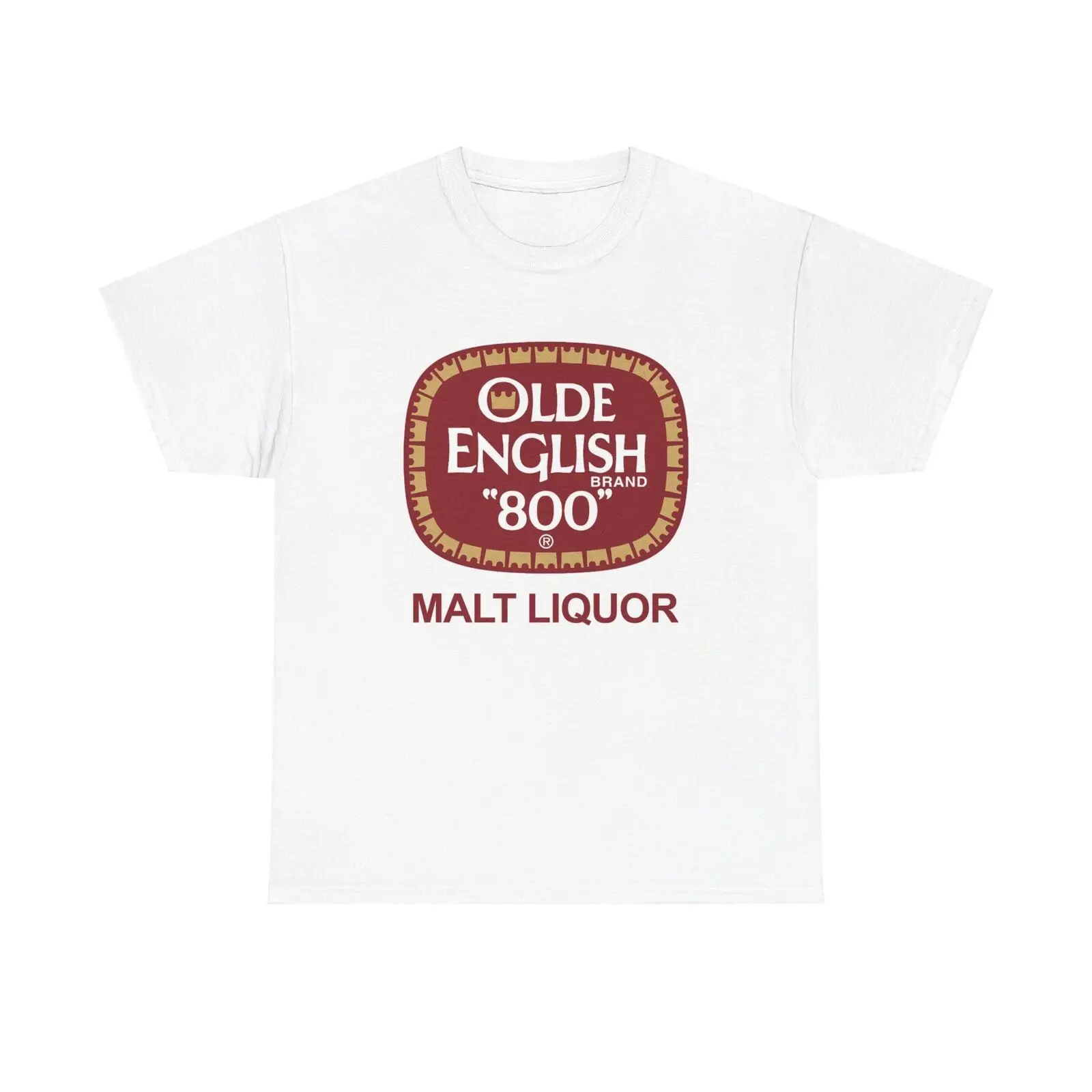 Olde English Malt Liquor T Shirt Vintage Logo Beer Retro Heavy Cotton