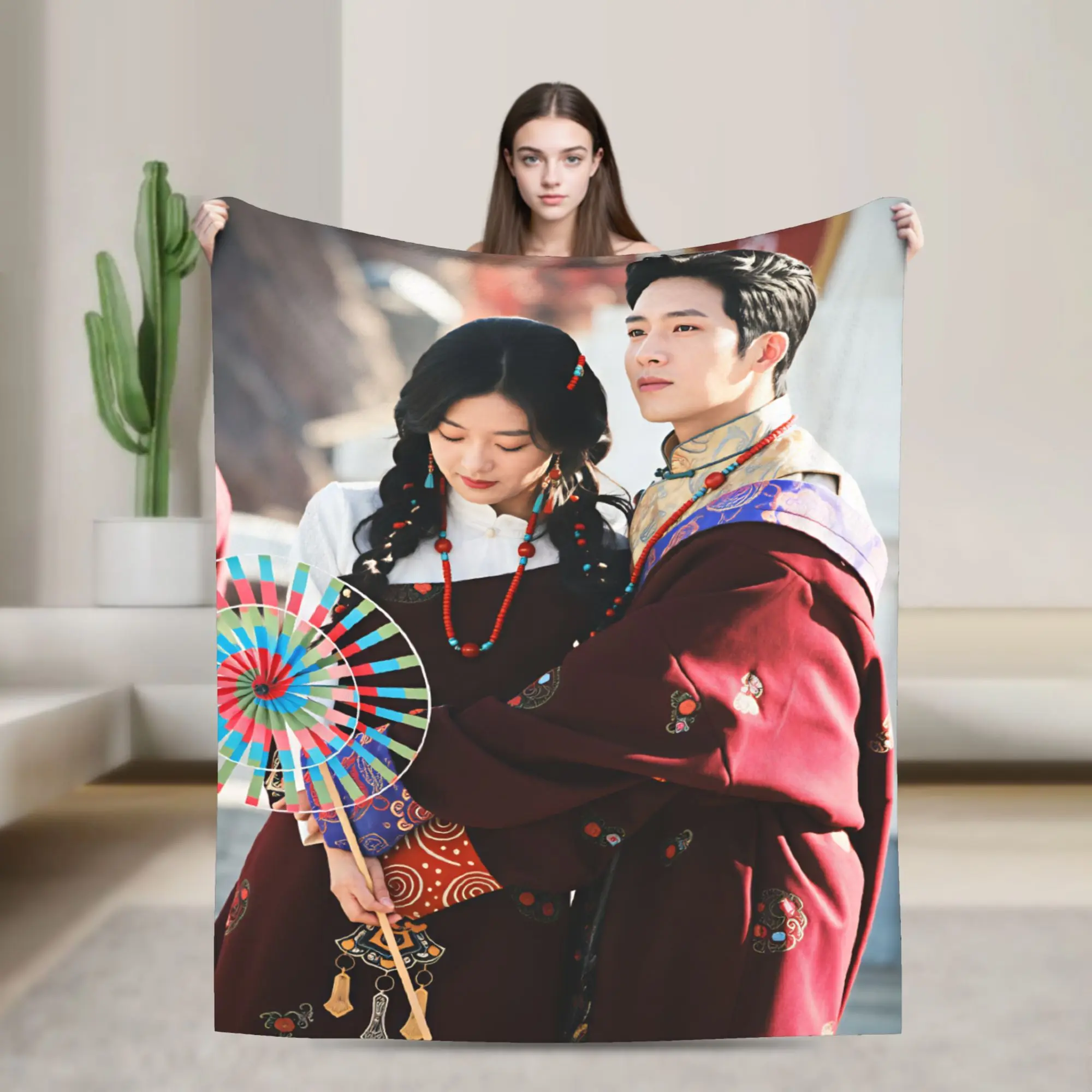 The Early Spring Flannel Blanket Winter C Drama Soft Durable Throw Blanket for Students Outdoor Graphic Bedspread Sofa Bed Cover