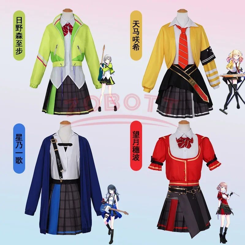 Hinomori Shiho Project Sekai Colorful Stage Cosplay Leo/need Hinomori Shiho Cosplay Costume Band Cosplay Uniform Stage