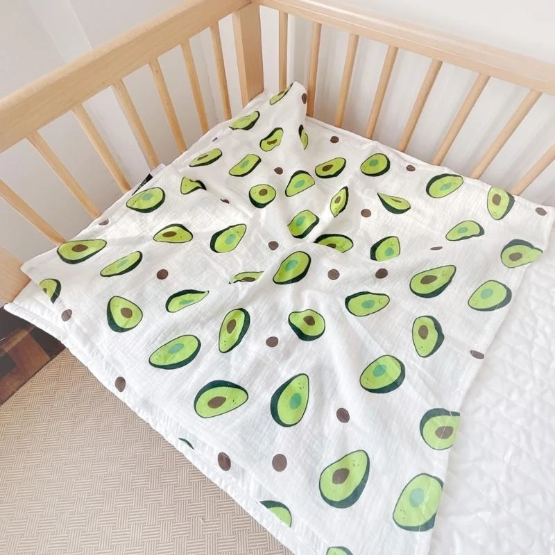 

J15U Детское хлопковое пеленальное одеяло унисекс, 4-слойное и универсальное одеяло