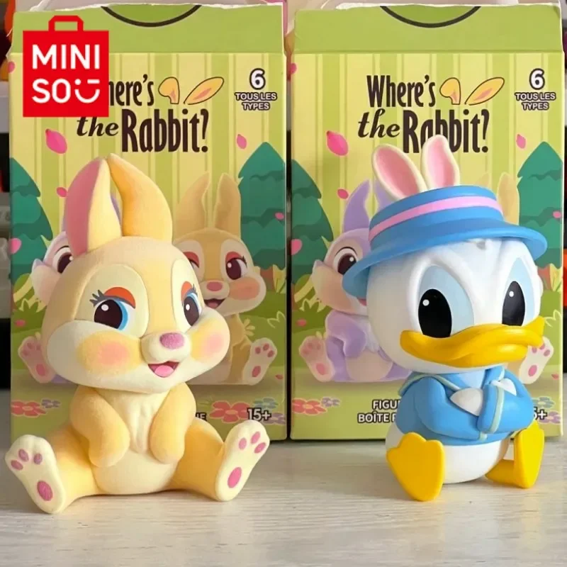 

Miniso Disney подлинный кролик, где это, милые Мультяшные периферийные модели, Винни-Пух, тематический набор для гаража для девочек, праздничный подарок