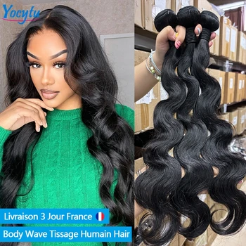 20 22 24 inch body wave human hair bundles brazilian bundles RAW HAIR 100% human hair Ali Express France bundles 100% human hair