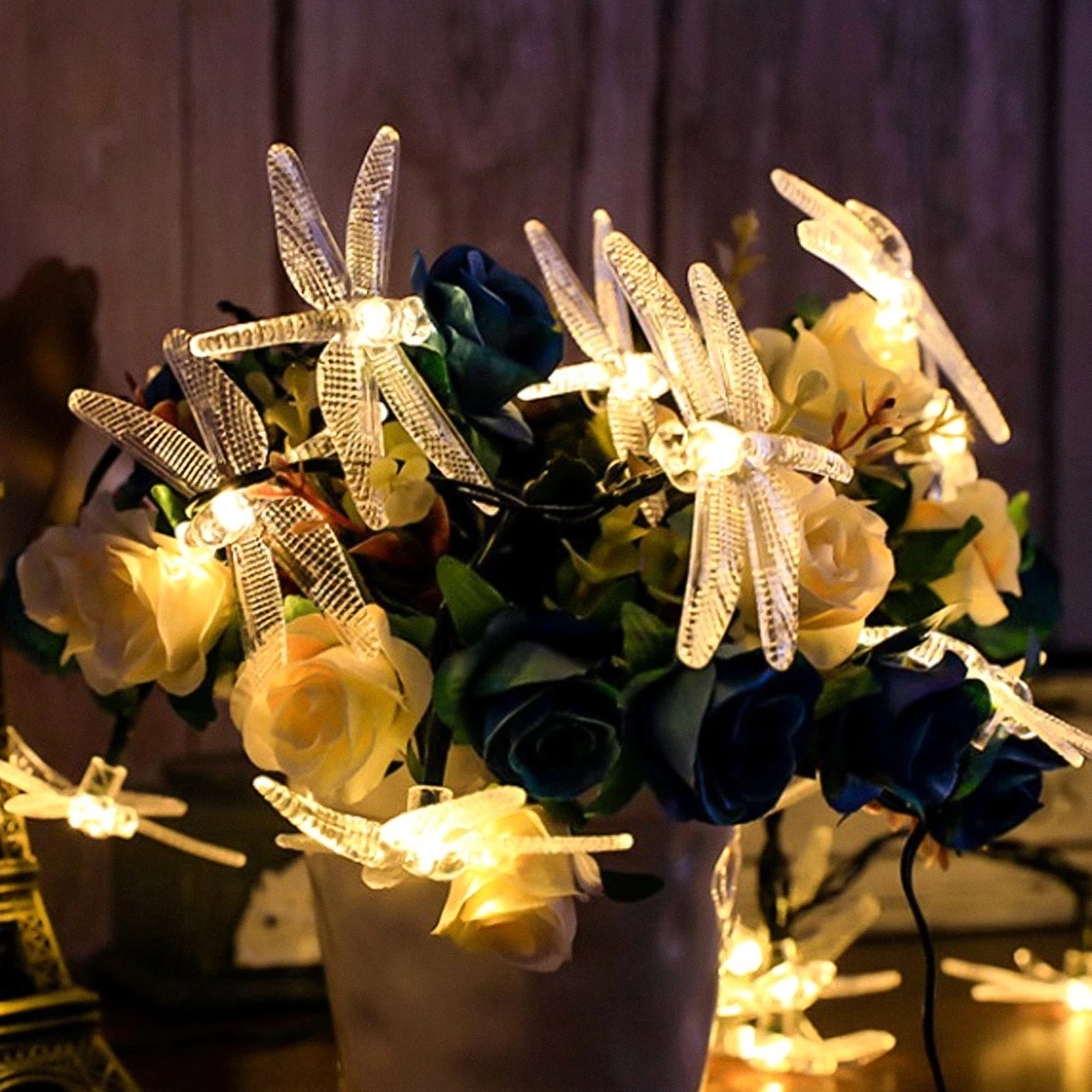 Outdoor Solar Led Lights Garland Garden Decoration for Hanging Rope Water Proof