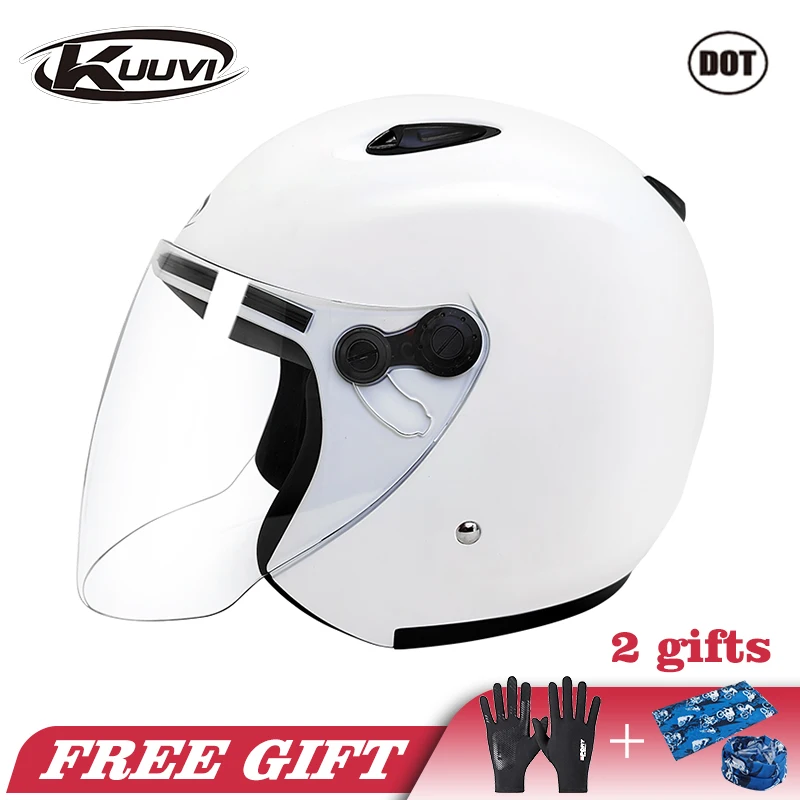 

KUUVI Motorcycle Half Helmet Open Face Unisex Off-Road Downhill Racing Mountain Cross Casco Capacete