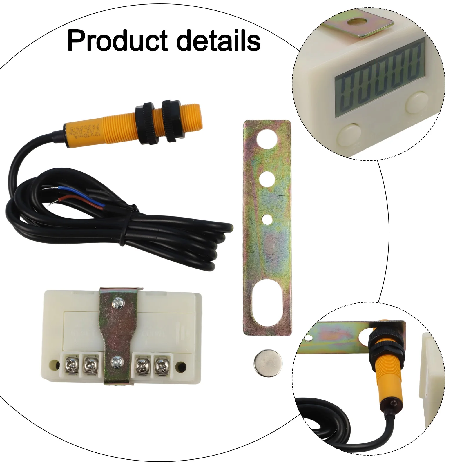 

Installation Projects Standard Size Electronic Punch Switch LCD Screen Counter Five-Digit Display Low Power Consumption
