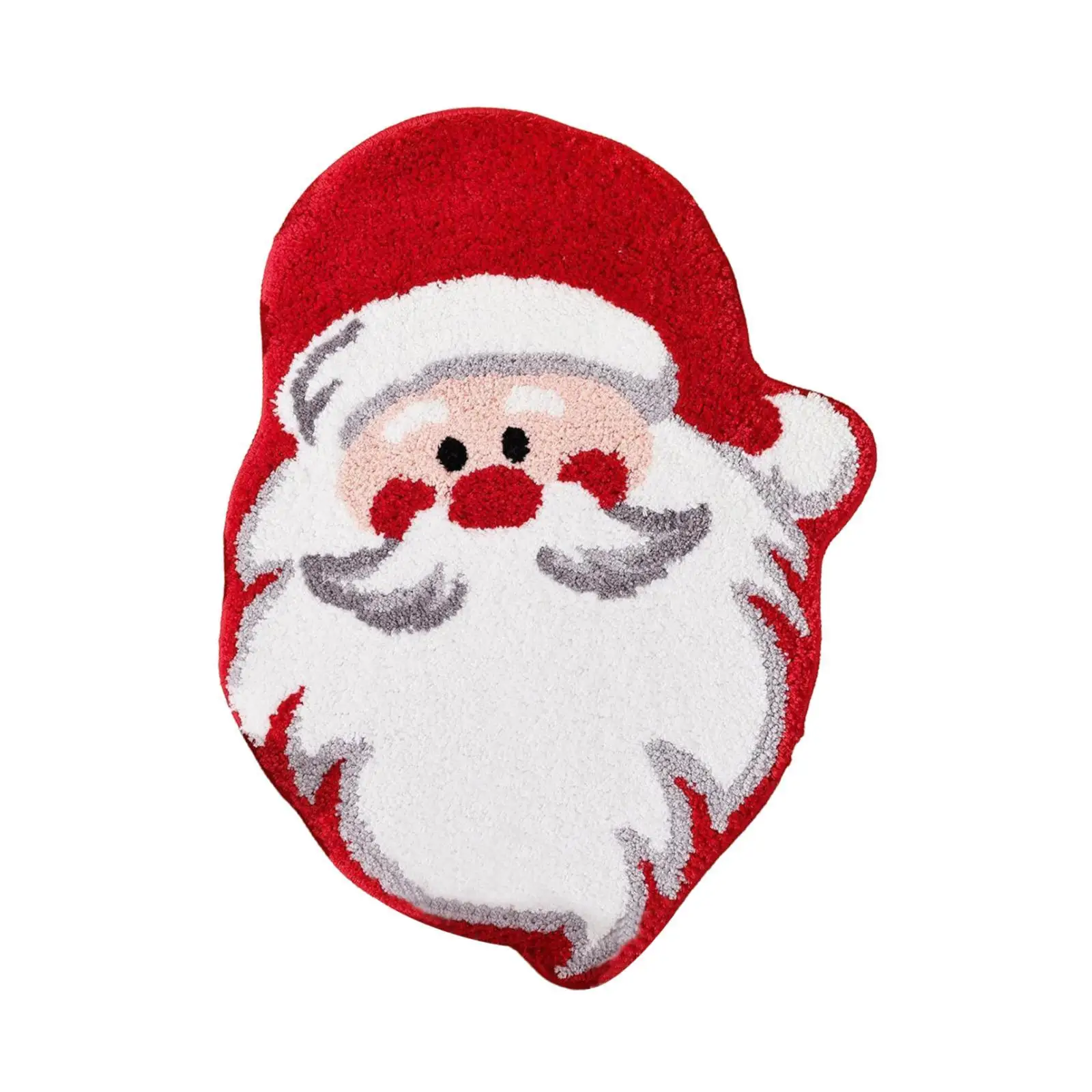 Santa Claus Rug Comfortable Sturdy Soft for Christmas Decor Gifts Floor Mat