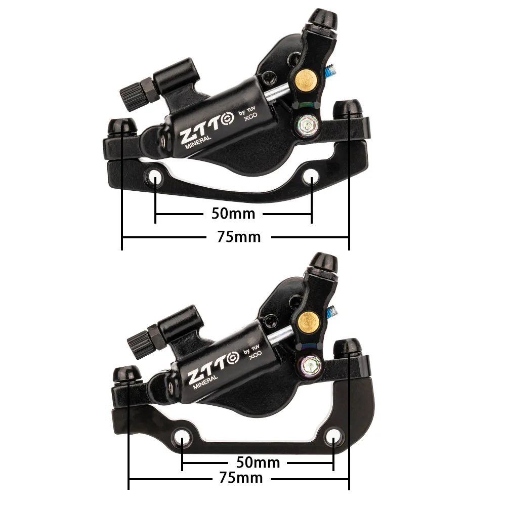 ZTTO MTB Hydraulic Disc Brake 2 Piston Mechanical Drive Bicycle Brake PM standard Post Compatible with MTB Wire Cable