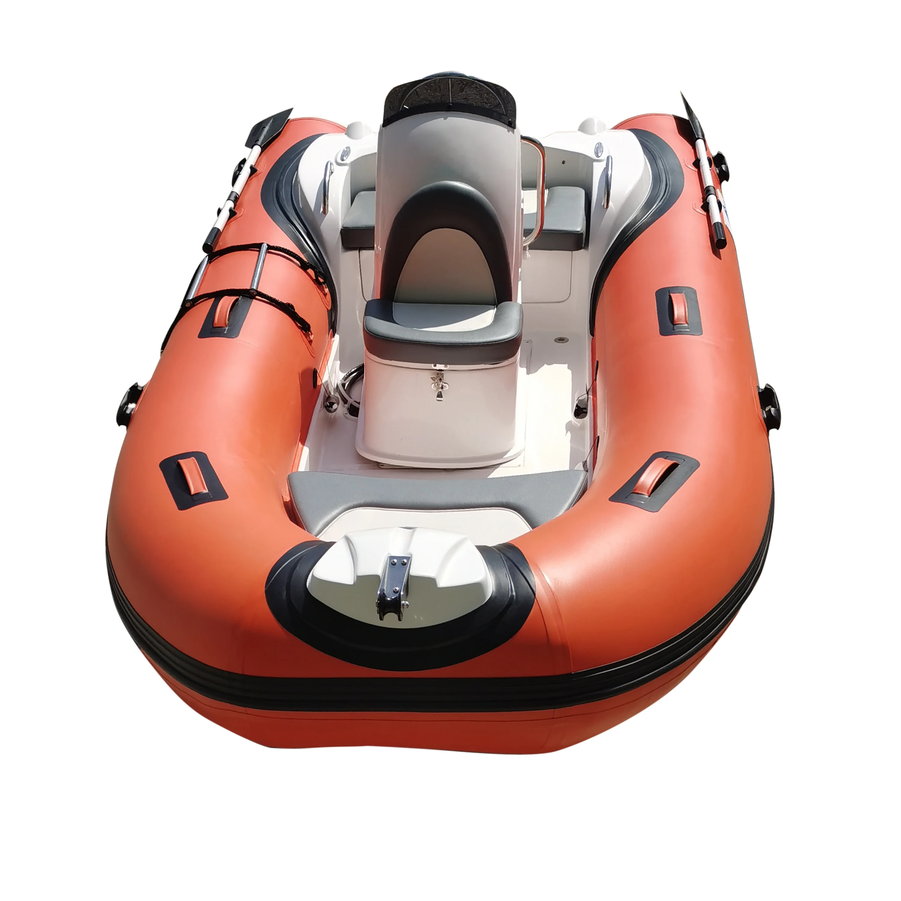 RIB390 5 People Rigid Fiberglass Inflatable Boat Fishing RIB Boat For Sale