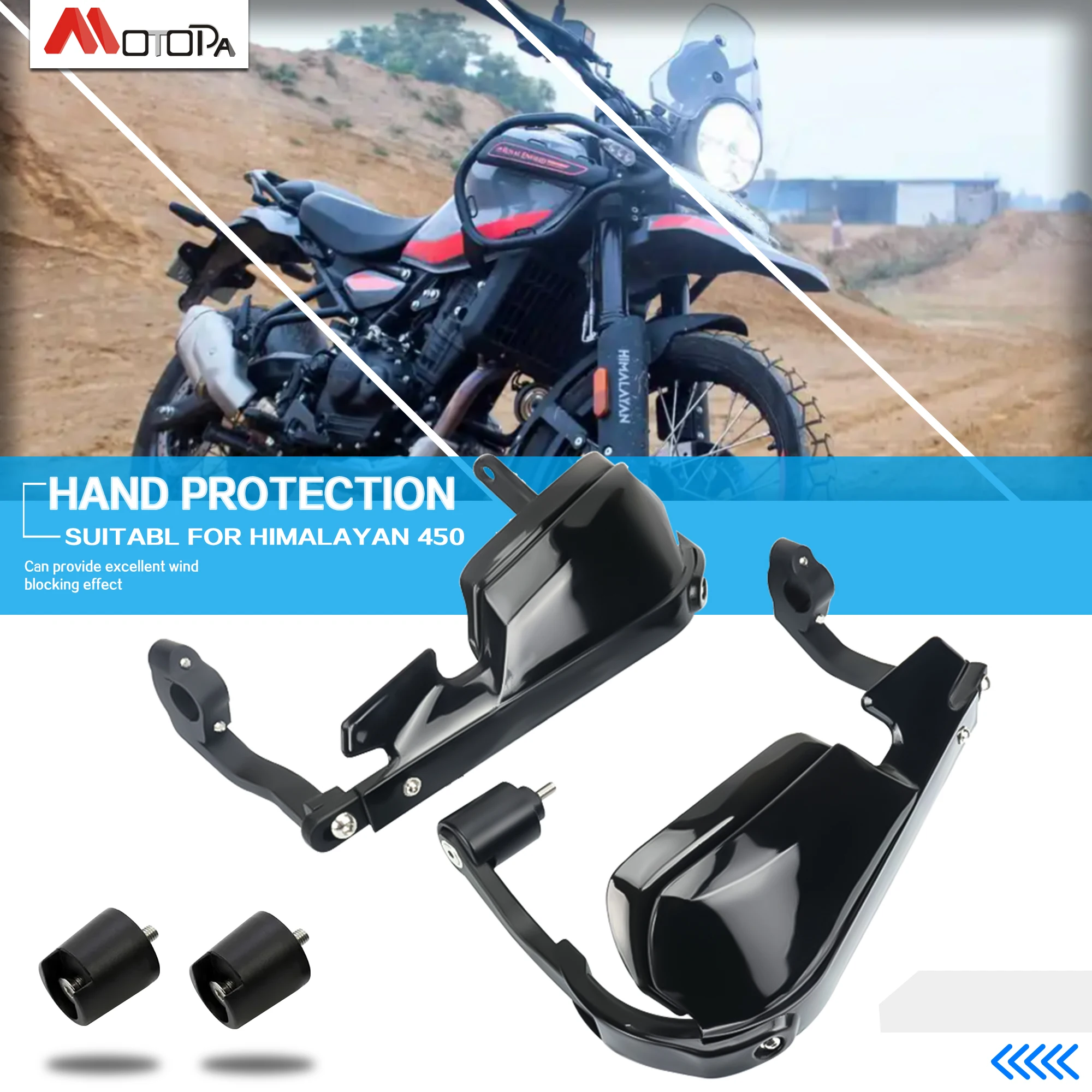 

Motorcycle Hand Guards Lever Protector Handlebar new aluminum alloy Handguard Shield For Royal Enfield Himalayan 450 2023-2025