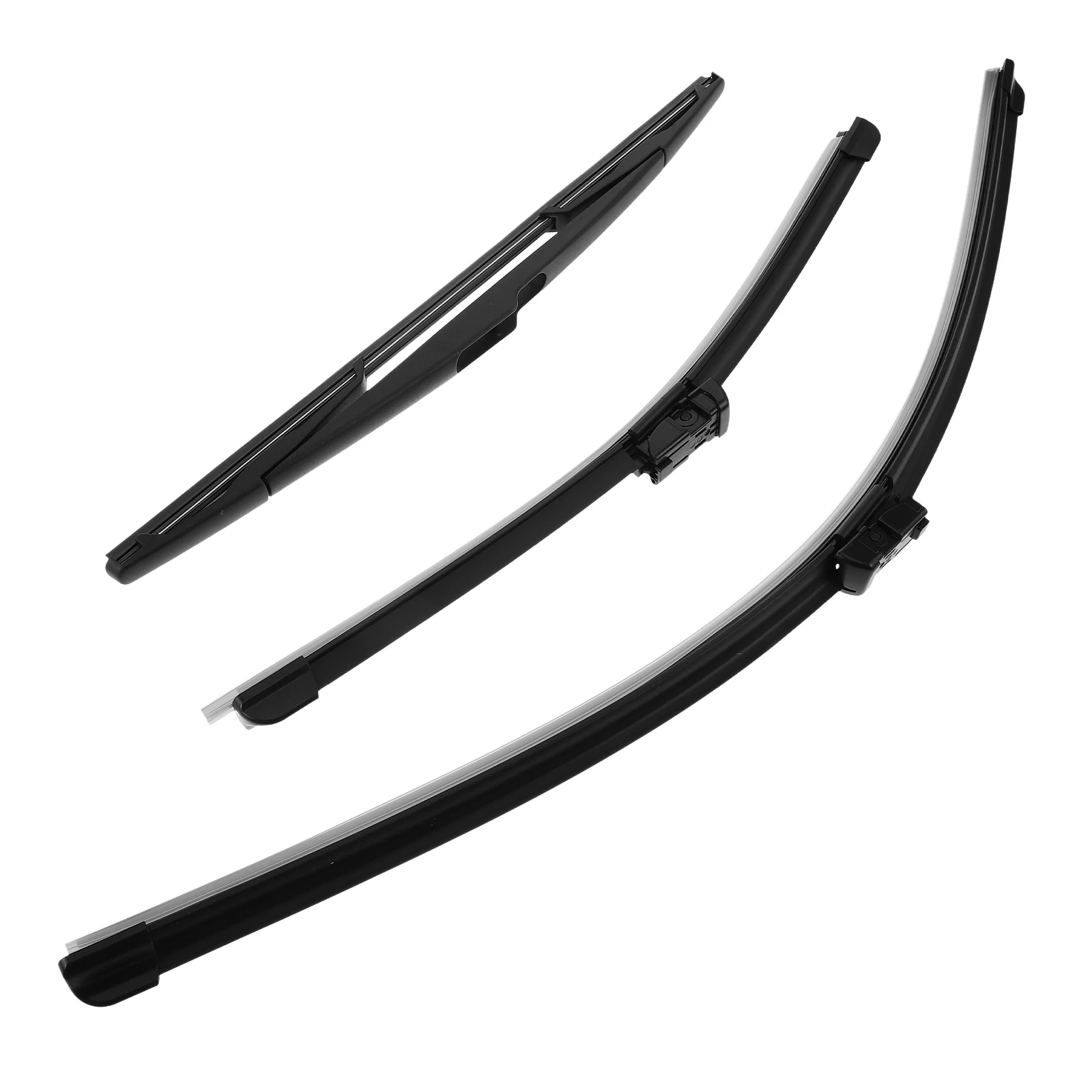 

3PCS Wiper for 12 18 Front Rear Windshield Car Replacement Back Windshield Wiper Durable Easy Install