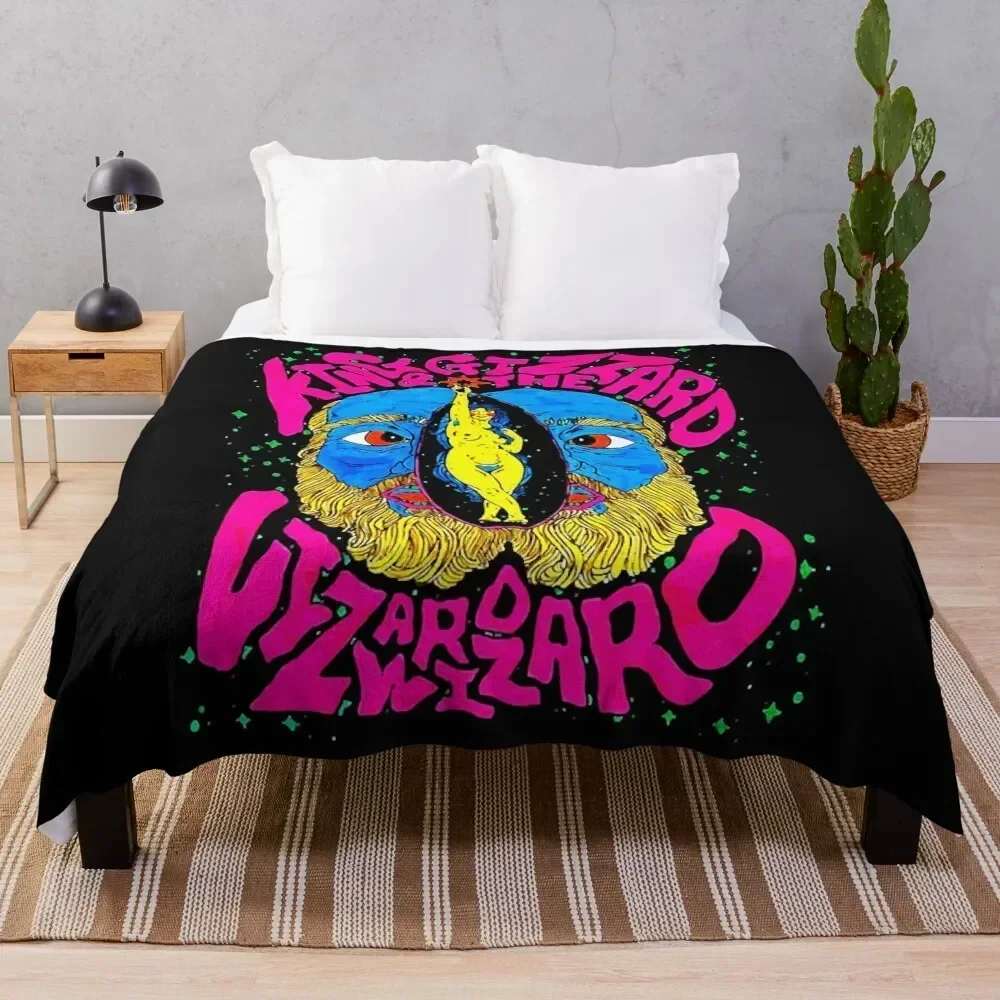 

Know About King Gizzard And The Lizard Wizard Throw Blanket Soft Home Decor Blanket for Couch Bedroom