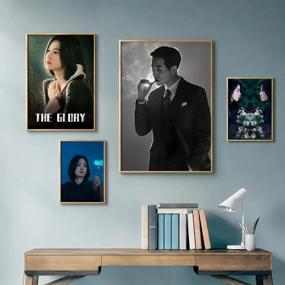 Popular Drama T-The GloryS Poster Vintage Retro Anime Poster Stickers Peel and Stick Wall Art Home Decor