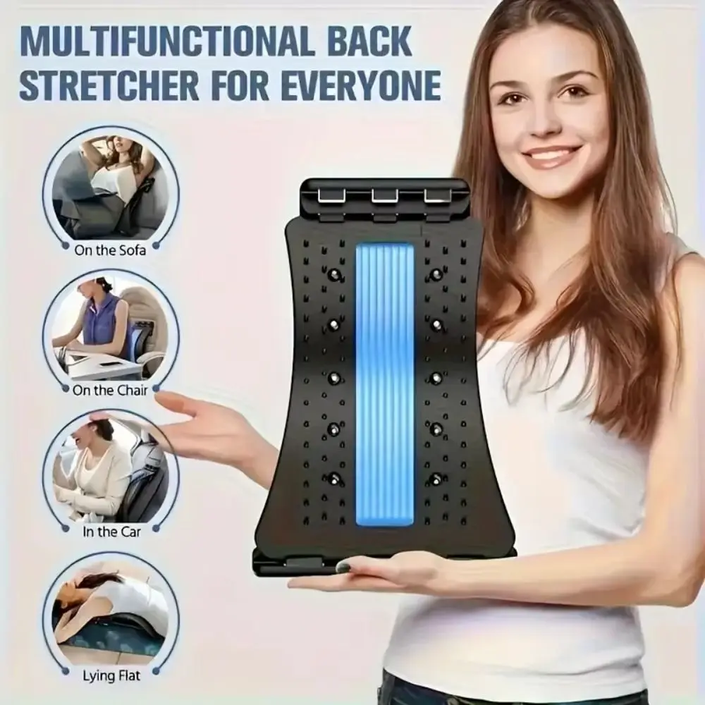 Multi-Level Adjustable Lumbar Back Soothing Device Nerve Compression Relief Lumbar Vertebrae Support Lumbar Spine Stretcher