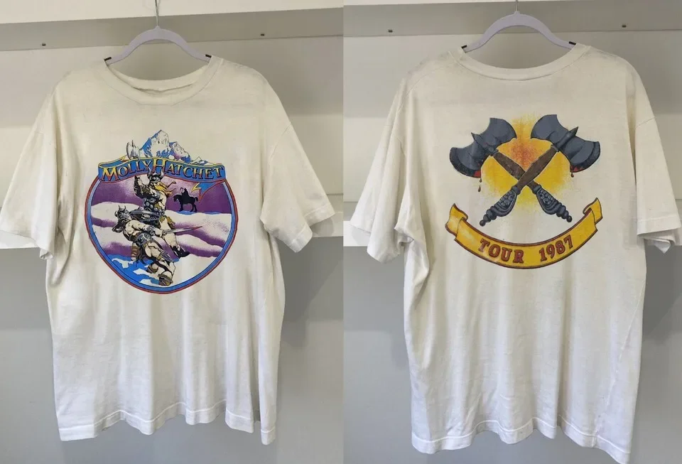 Molly Hatchet Raglan Tour Band Unisex Heavy Cotton T-Shirt UU1068