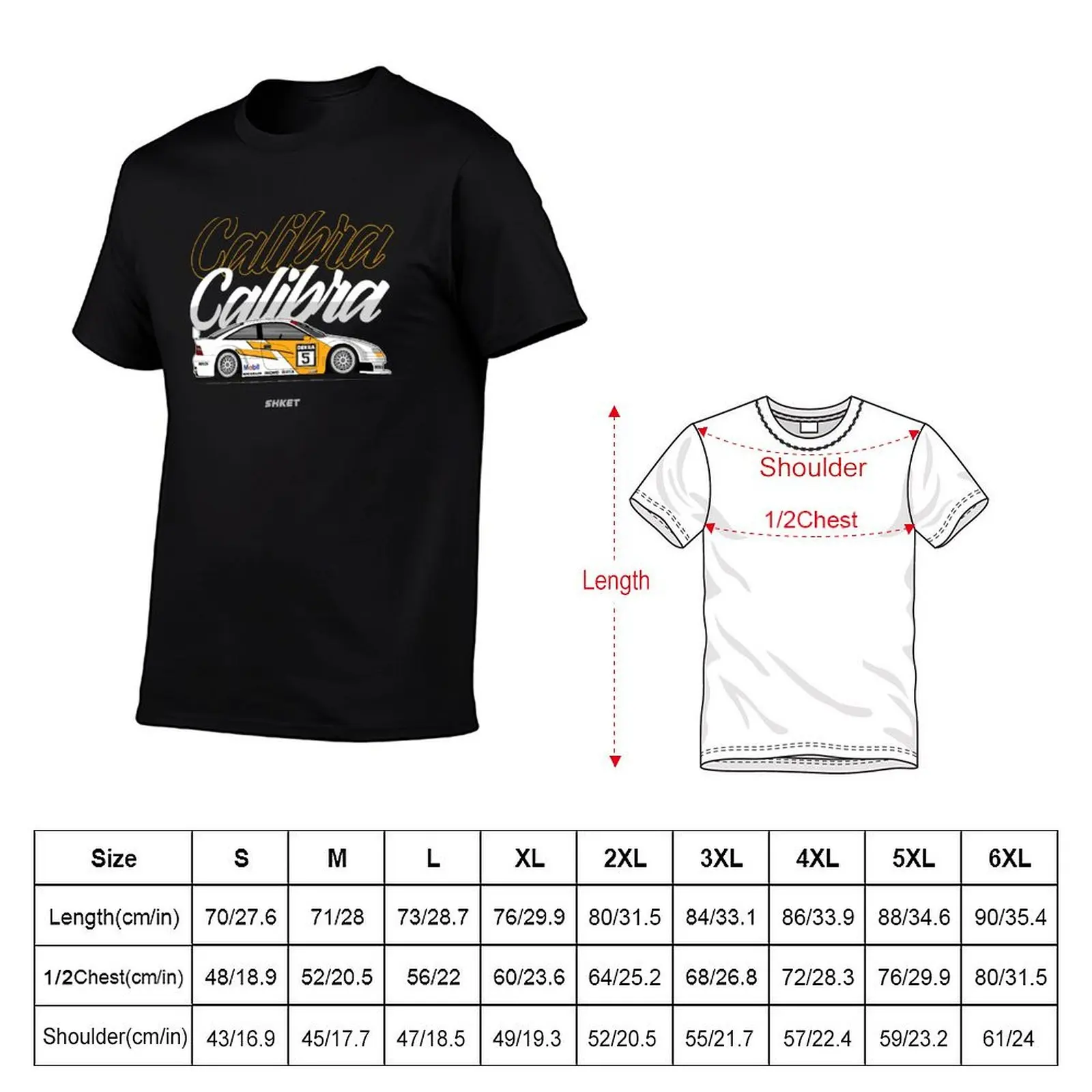 Opel Calibra V6 DTM T-Shirt funny t shirts cotton t shirts with prints T-Shirt