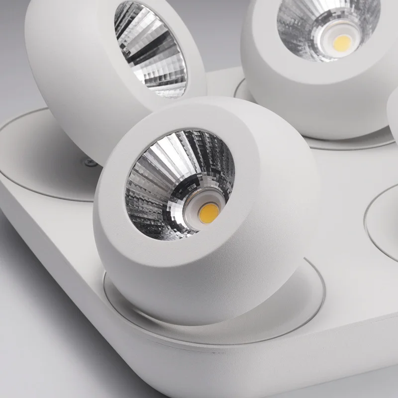 Imagem -03 - Dimmable Folding Rotativa 360 ° Led Downlights Lâmpada de Cozinha Cob Teto Spot Nordic Design Ac90260 v 10w 15w 20w 30w 40w