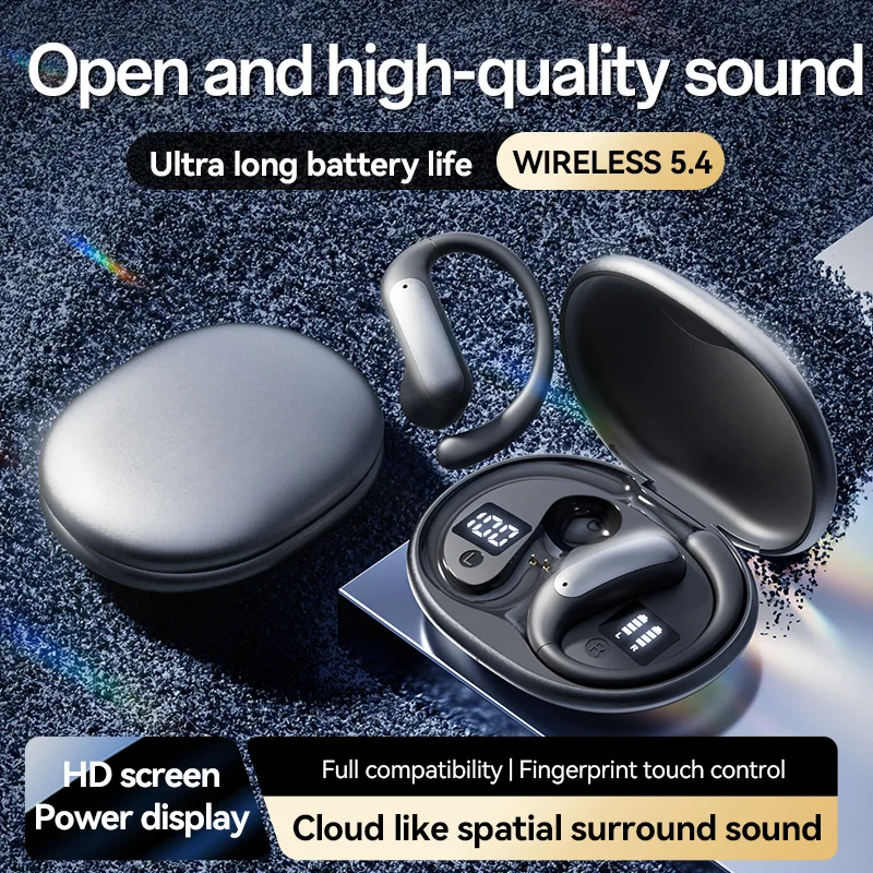 OWS High Sound Quality Sleep Wireless Headphone Open Long Battery Life Bluetooth Earphone Noise Reduction Work Game Sport Earbud