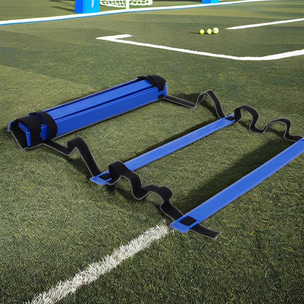 Escalera de agilidad de 10 barras transversales de 20,5 pulgadas (52 cm) de ancho y 5 m de longitud para entrenamiento de velocidad de fútbol a precio barato
