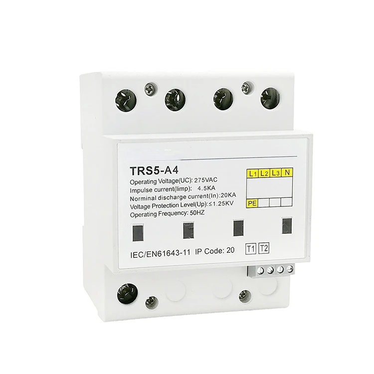 Power surge protector 60 KA lightning surge arrester T1 surge protective device