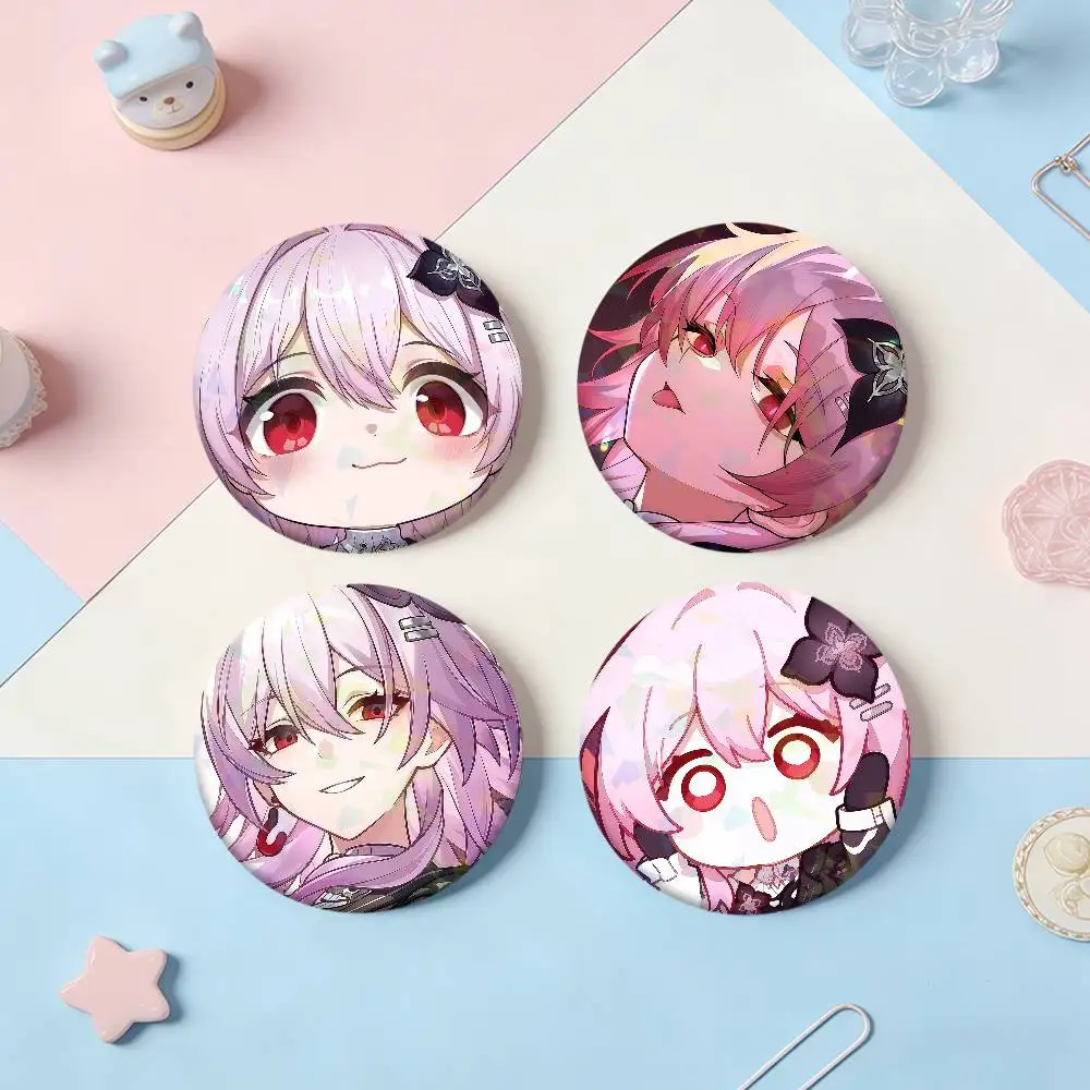 

Лазерный значок Evernight Honkai Star Rail, круглый, для рюкзаков, одежды, головных уборов, аксессуаров, подарков для друзей