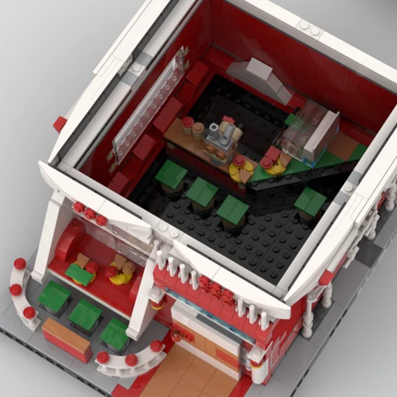 1210 قطعة MOC وحدات السوشي بار البديل بناء نموذج اللبنات هدية الكريسماس تجميع فكرة إبداعية ألعاب مكعبات عيد ميلاد #3