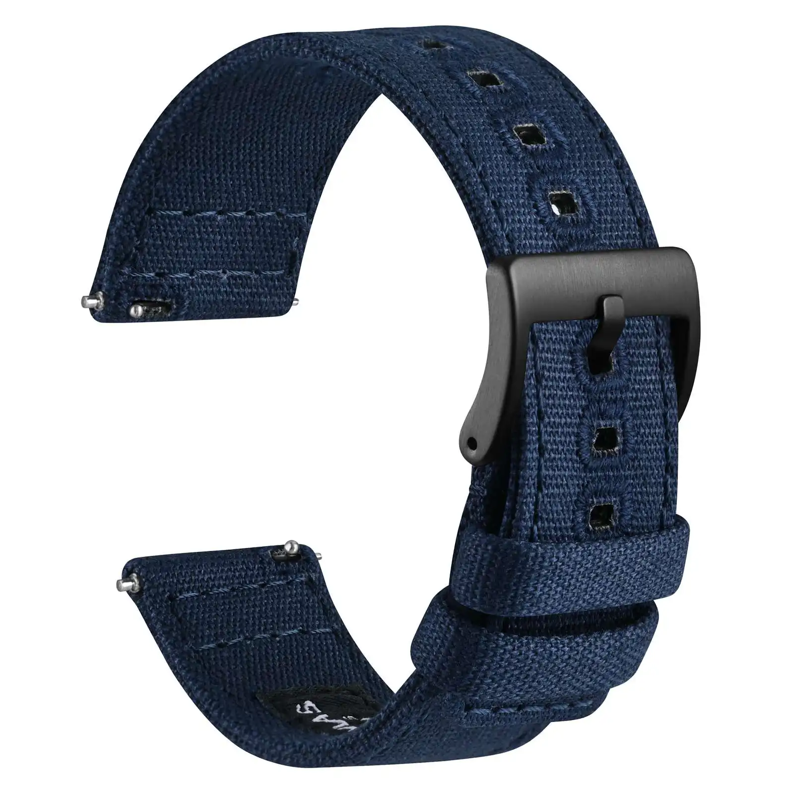 WOCCI Watch Bands, Sailcloth Fabric, Quick Release, Compatible Watch Lug Width 18mm 19mm 20mm 22mm 24mm