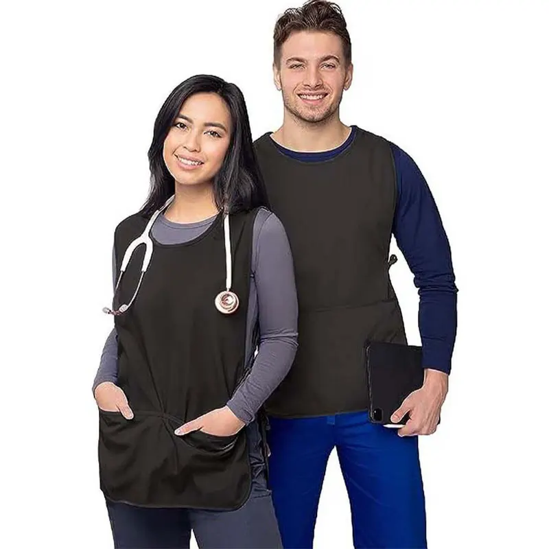 

Unisex Vest Style Apron - Catering Special for Barista & Milk Tea Shop, Sleeveless Work Waistcoat for Restaurant