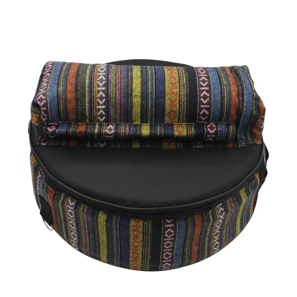 

Snare Drum Bag Ethnic Style Pattern Backpack Drum Case With Outside Pockets Storage Pouch Instrument Accessories