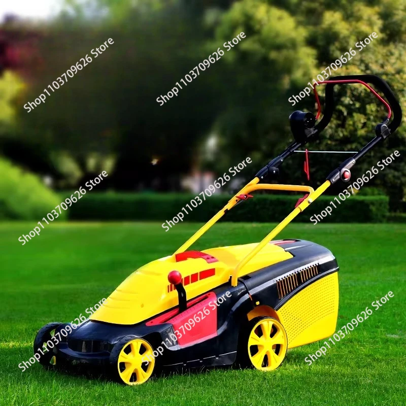 Electric lawn mower small household multi-function walk-behind weeder lawn mower lawn trimmer grass mower