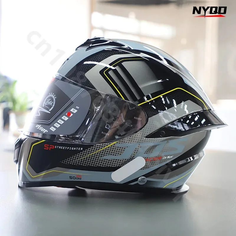 JDS-867 Motorcycle Riding Full Face Helmets Scooter Bike 4 Seasons Universal Cascos Para Motos