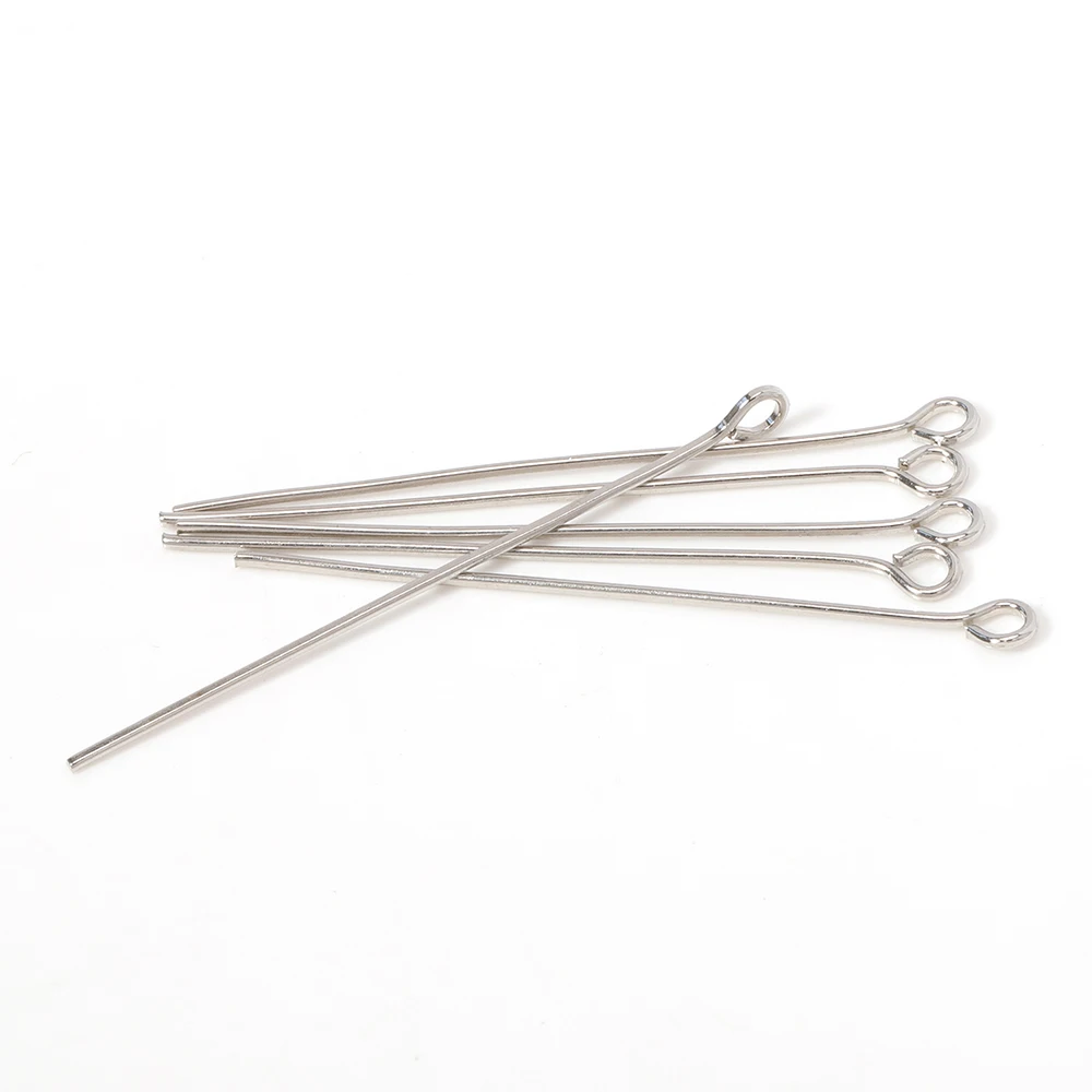 200pcs/lot 18-20mm Metal Eye Pins Needles Eye Pins for DIY Necklace Bracelet Earrings Jewelry Making Components Wholesale