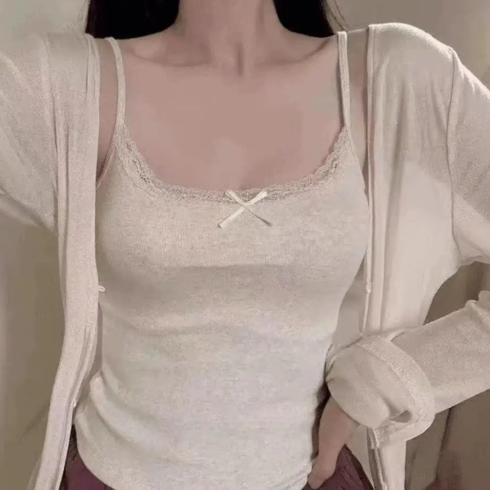 

Women With Built In Bra Spaghetti Strap Tank Summer Camis Tank Casual Tops For Woman Solid Color Female Korean Style Short Vest