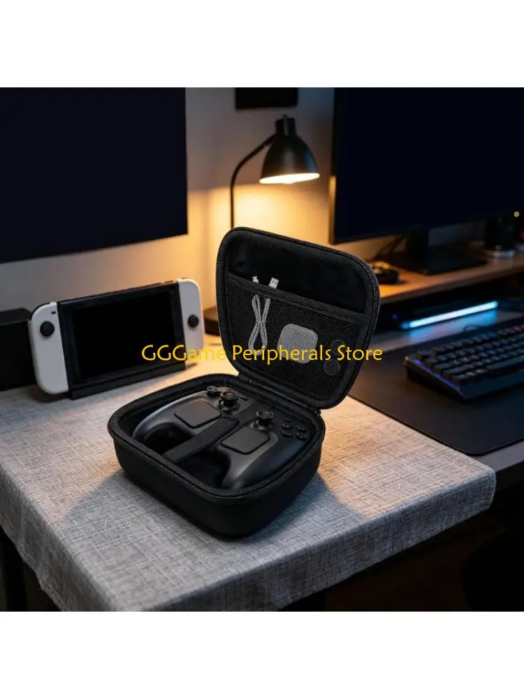 U55B Controller Protector Case Storage Box for Steam Controller Scratchproof Bag Carrying Case with Inner Pocket & Lanyard