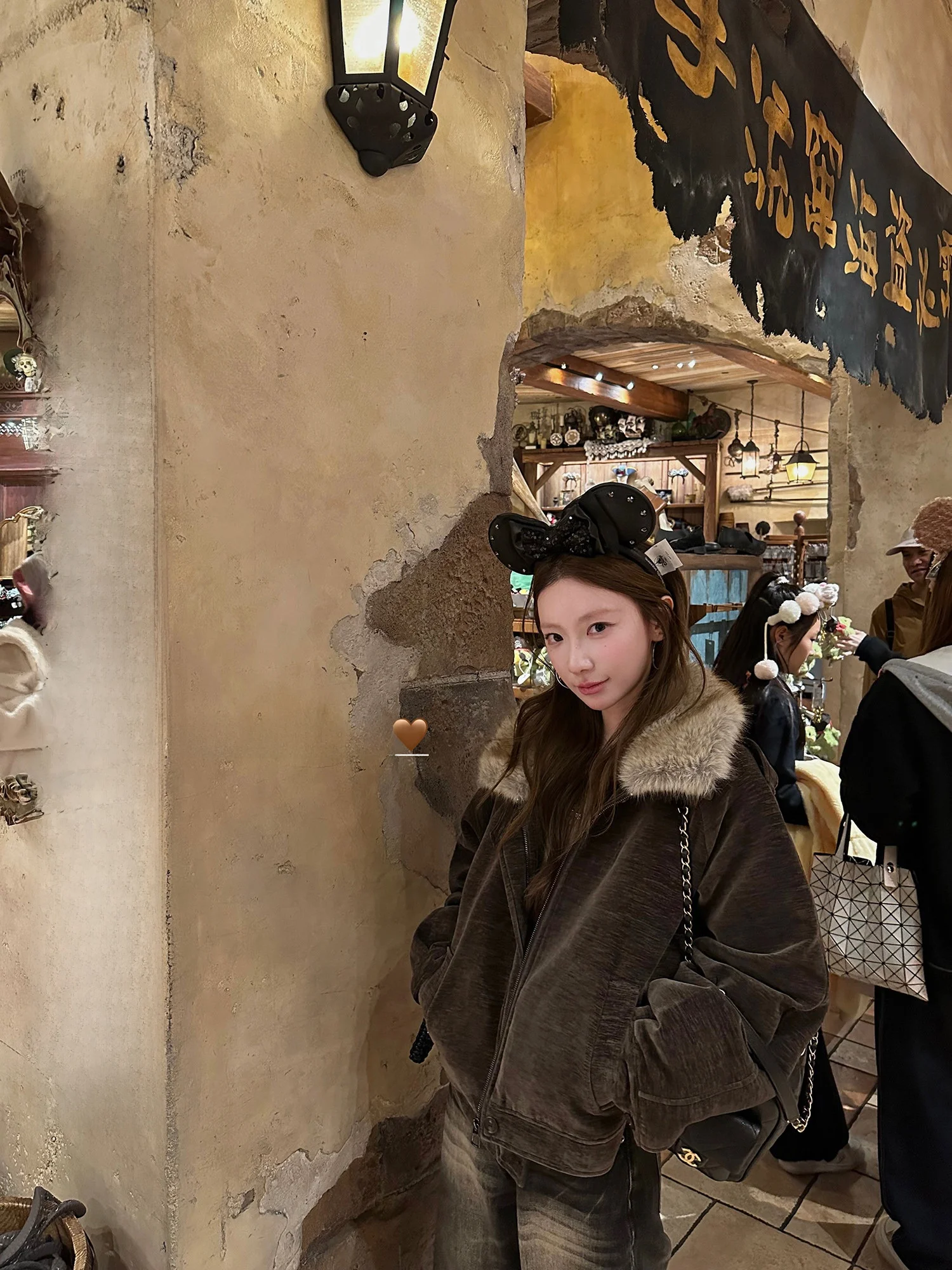 

Goo Goo Eyes Vintage White Du down Jaet with Furry Collar Warm Thi Long Sve Women's Winter Coat Commute Sle